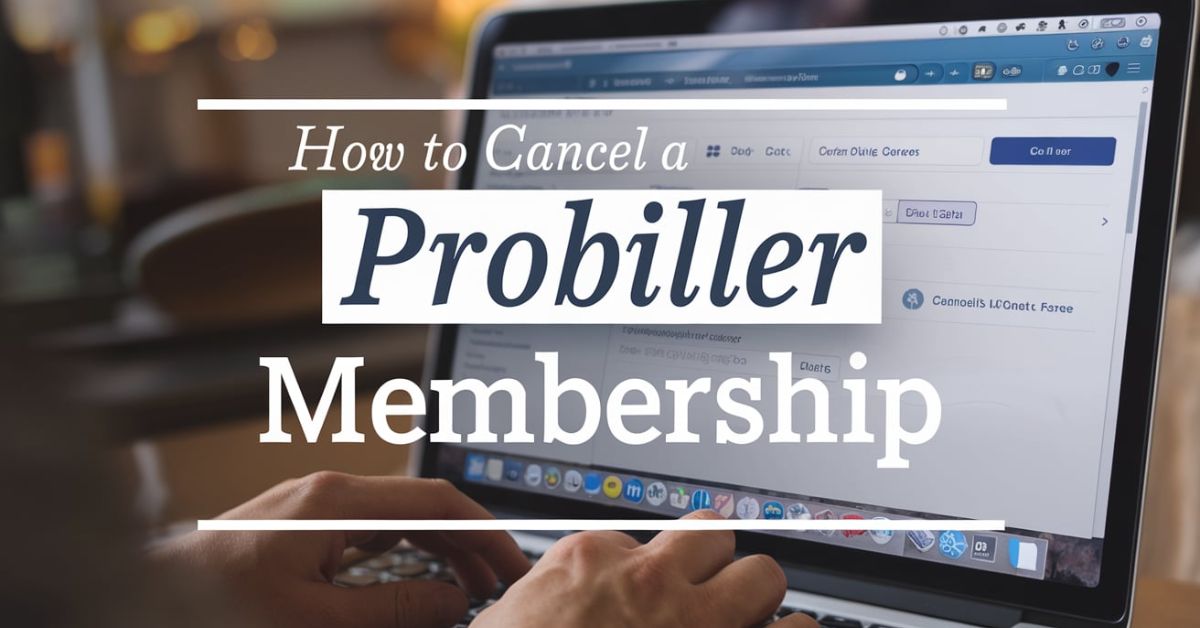 How To Cancel ProBiller Membership